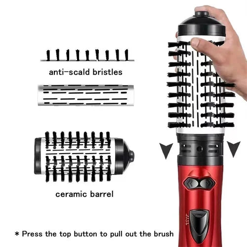 CurlyHair Pro™ - Cepillo secador 3 en 1: seco, rizado, liso