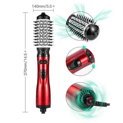 CurlyHair Pro™ - Cepillo secador 3 en 1: seco, rizado, liso