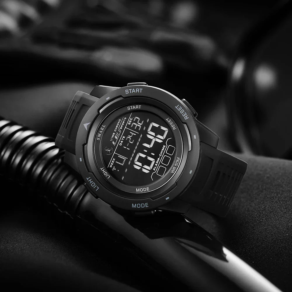Active Gear | Digital Sports Watch with Shock Resistance & Waterproof Design | Multifunctional for Outdoor Activities 4