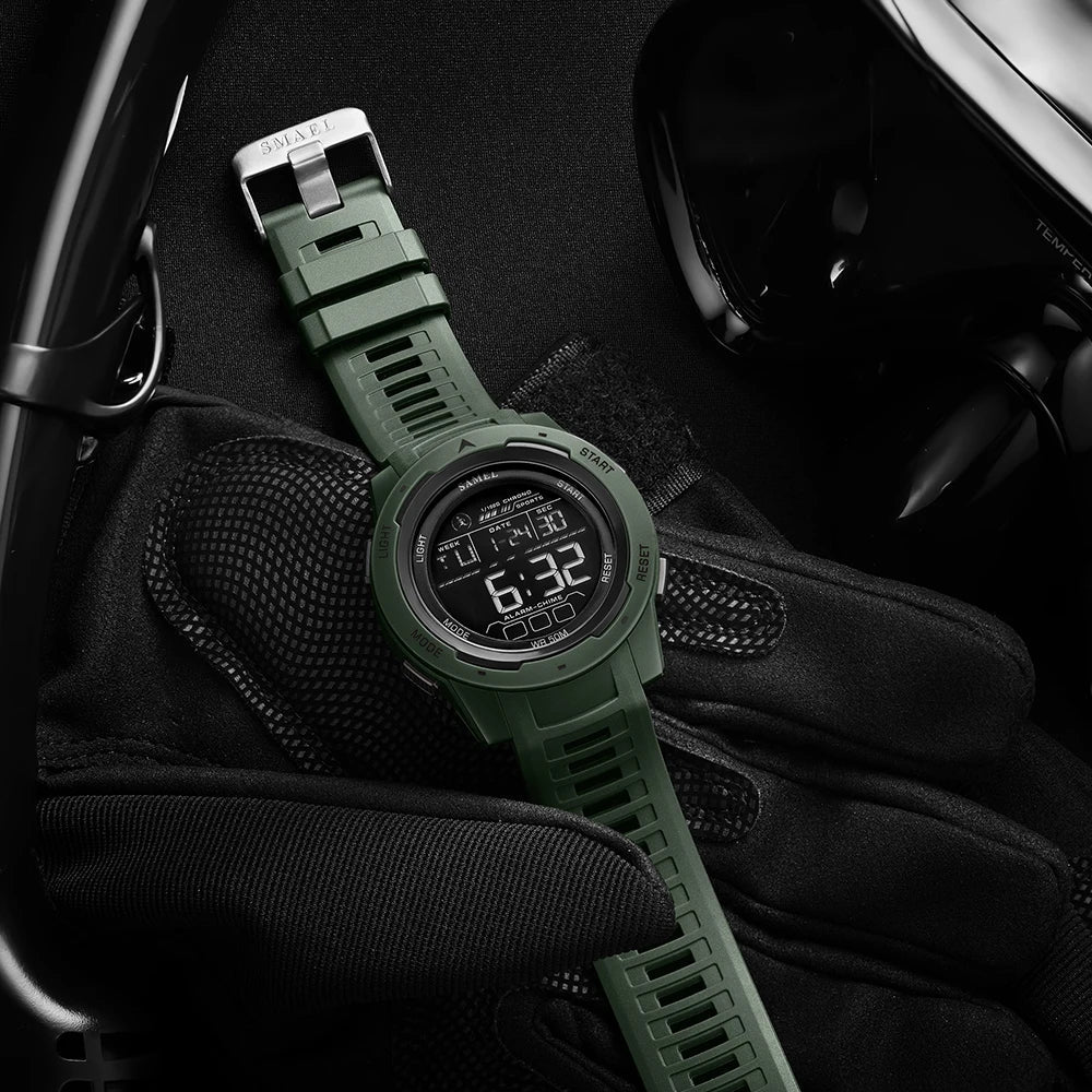 Active Gear | Digital Sports Watch with Shock Resistance & Waterproof Design | Multifunctional for Outdoor Activities 6