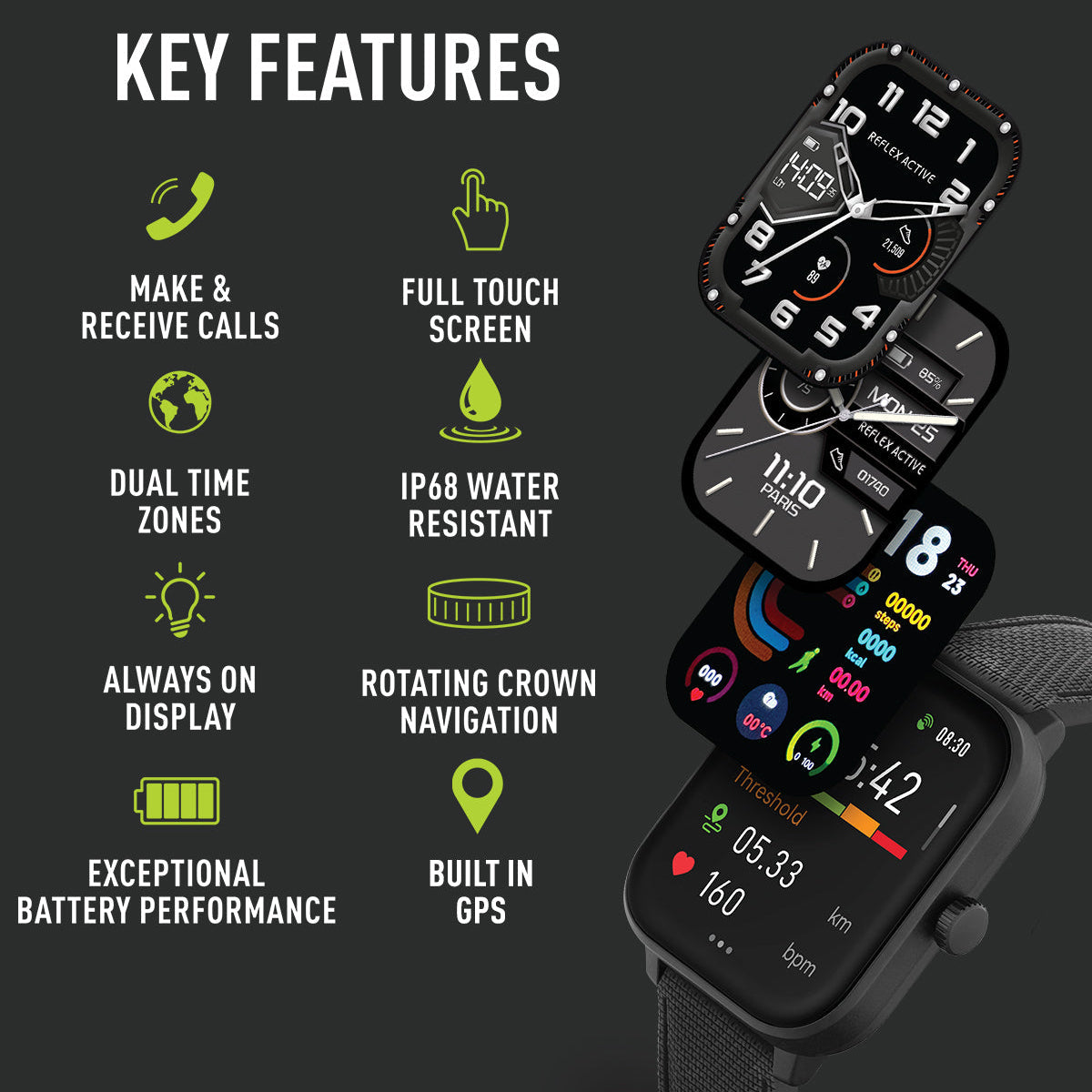 Active Life | Smart Watch with GPS & AMOLED Display | Real-Time Health Monitoring for Active Lifestyles 3