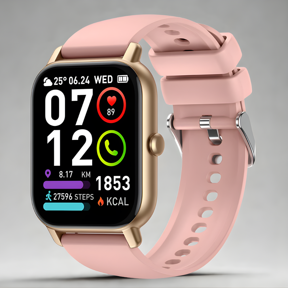 Active Life | Smartwatch with Heart Rate Monitoring & Waterproof Design | Fitness Tracker for Health Enthusiasts 0