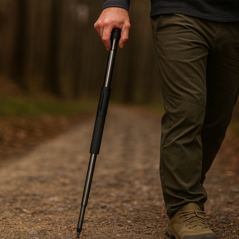 Alloy Walking Stick | Automatic Pop-Up Mobility Aid with Ergonomic Grip | Lightweight Support for Hiking and Daily Use 0
