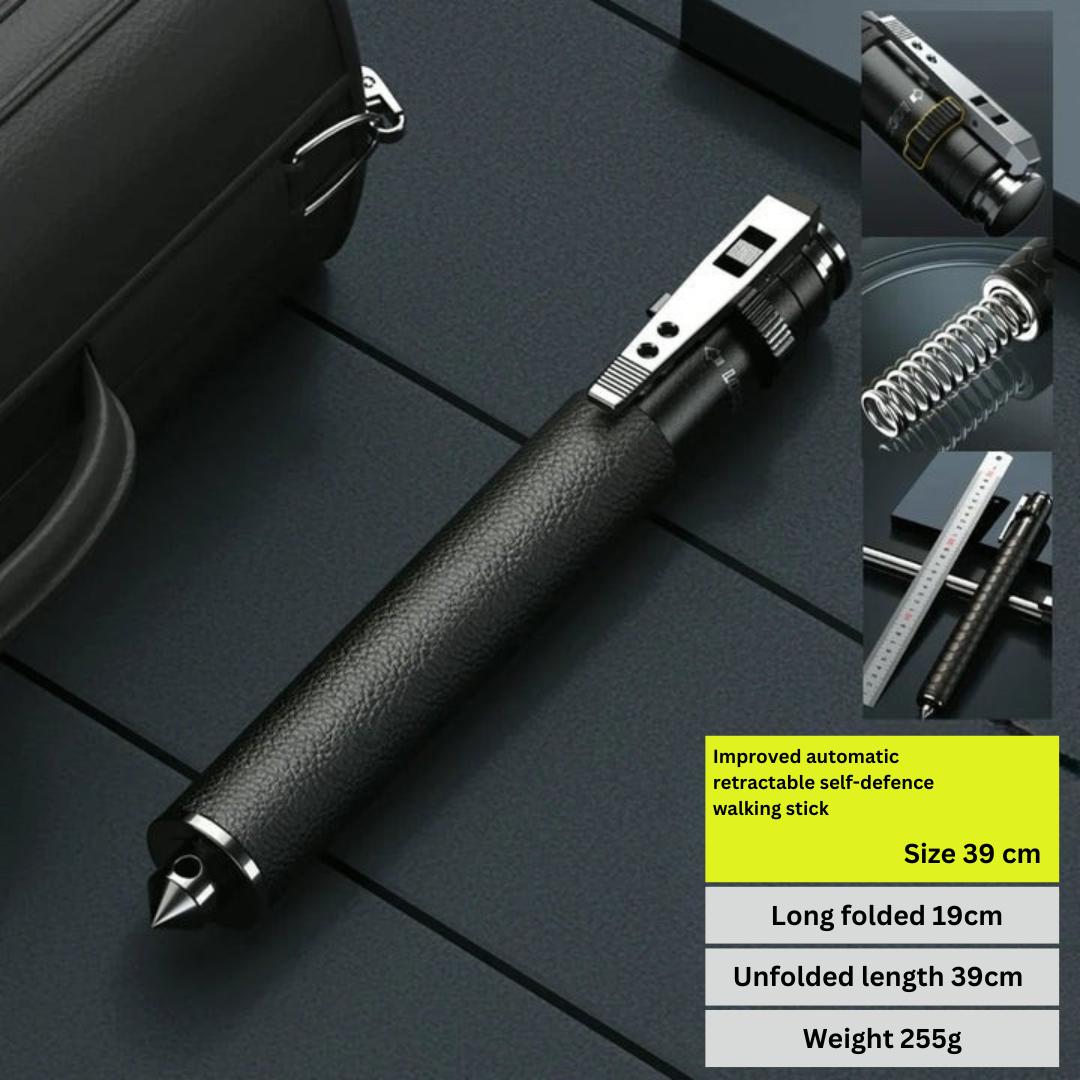 Alloy Walking Stick | Automatic Pop-Up Mobility Aid with Ergonomic Grip | Lightweight Support for Hiking and Daily Use 7