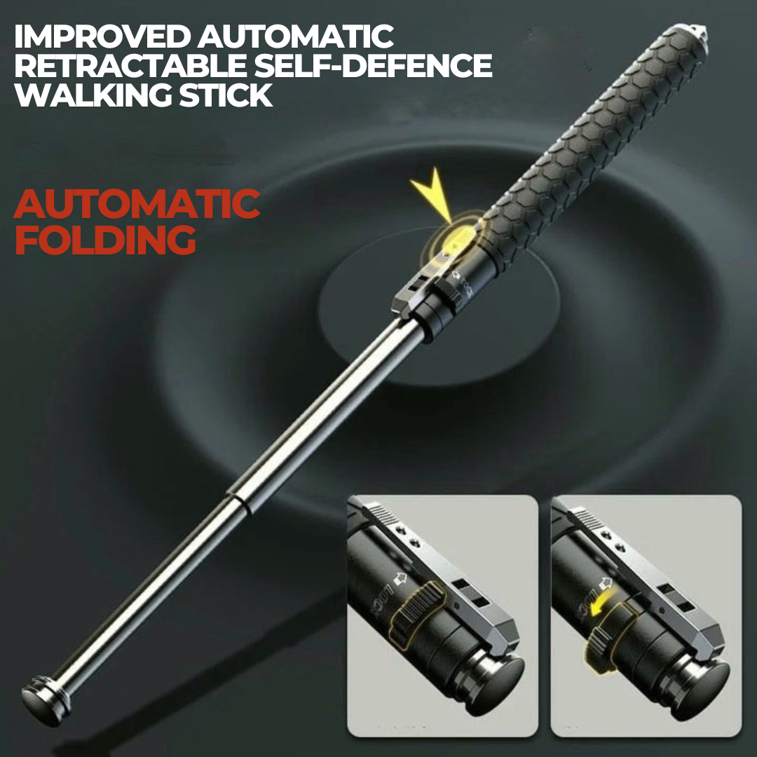 Alloy Walking Stick | Automatic Pop-Up Mobility Aid with Ergonomic Grip | Lightweight Support for Hiking and Daily Use 8