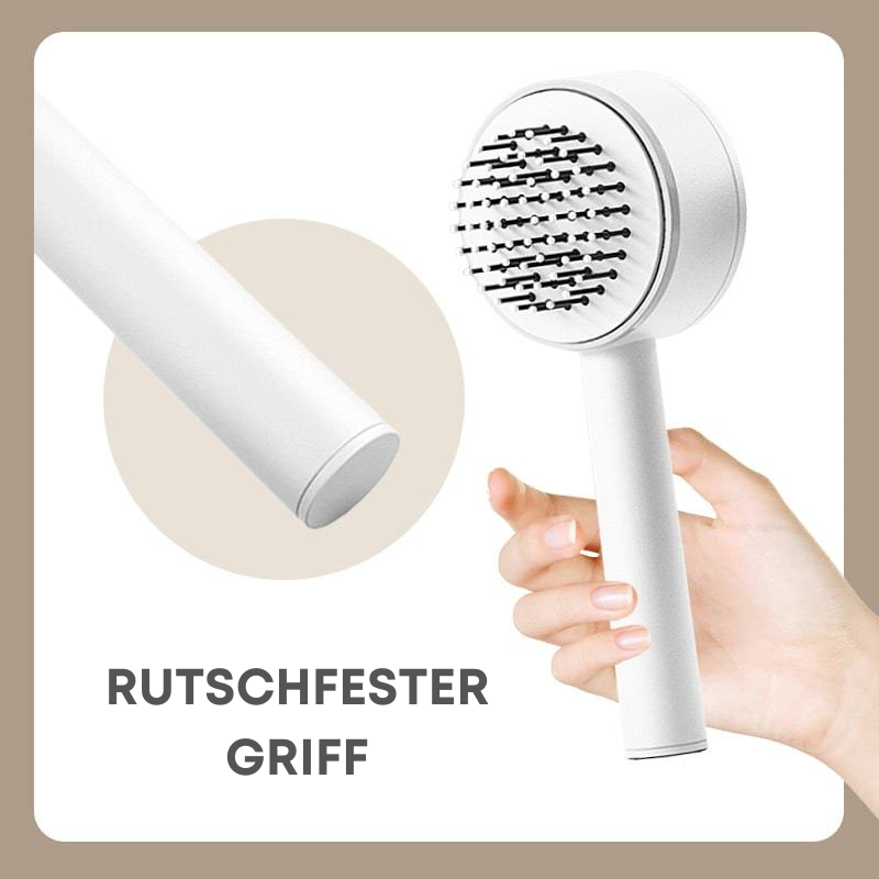 BrushPure | Self-Cleaning Hair Brush with Massage Bristles | Effortless Styling for Healthy, Frizz-Free Hair 4