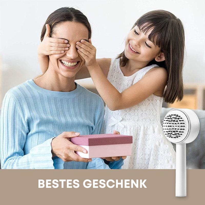 BrushPure | Self-Cleaning Hair Brush with Massage Bristles | Effortless Styling for Healthy, Frizz-Free Hair 5