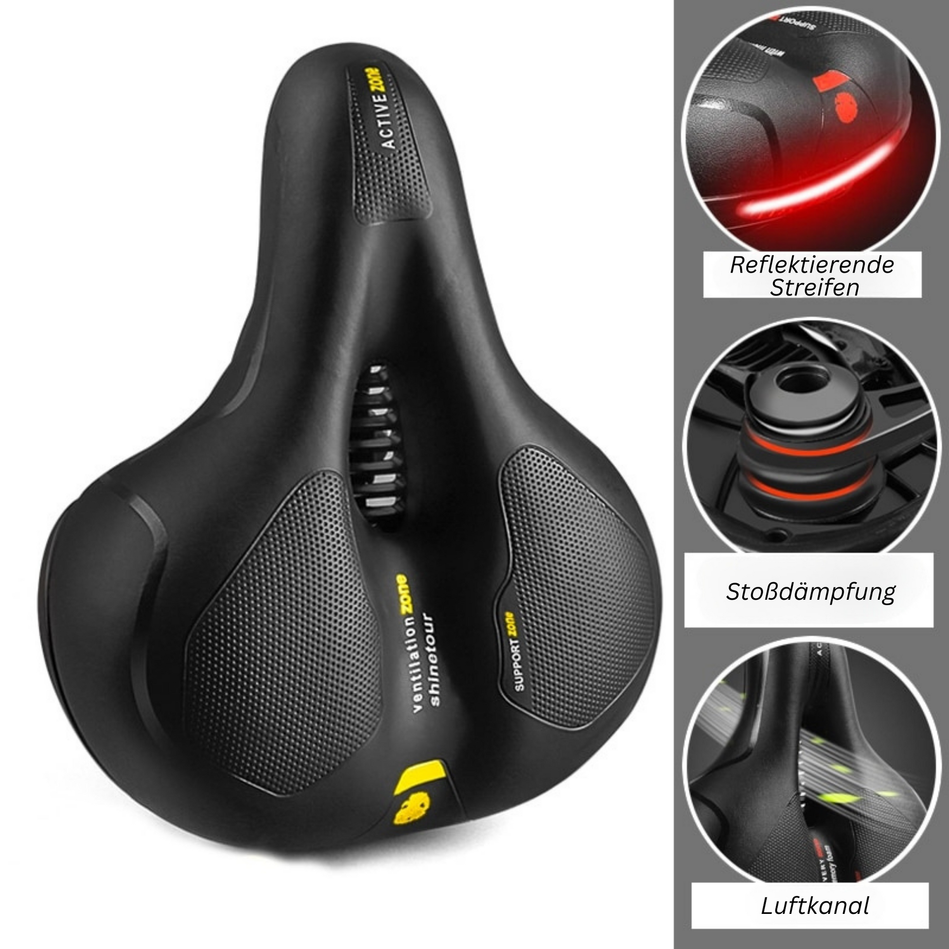 CloudRide | Comfortable Bicycle Saddle with Breathable Design | Enhanced Support for Long Rides 6