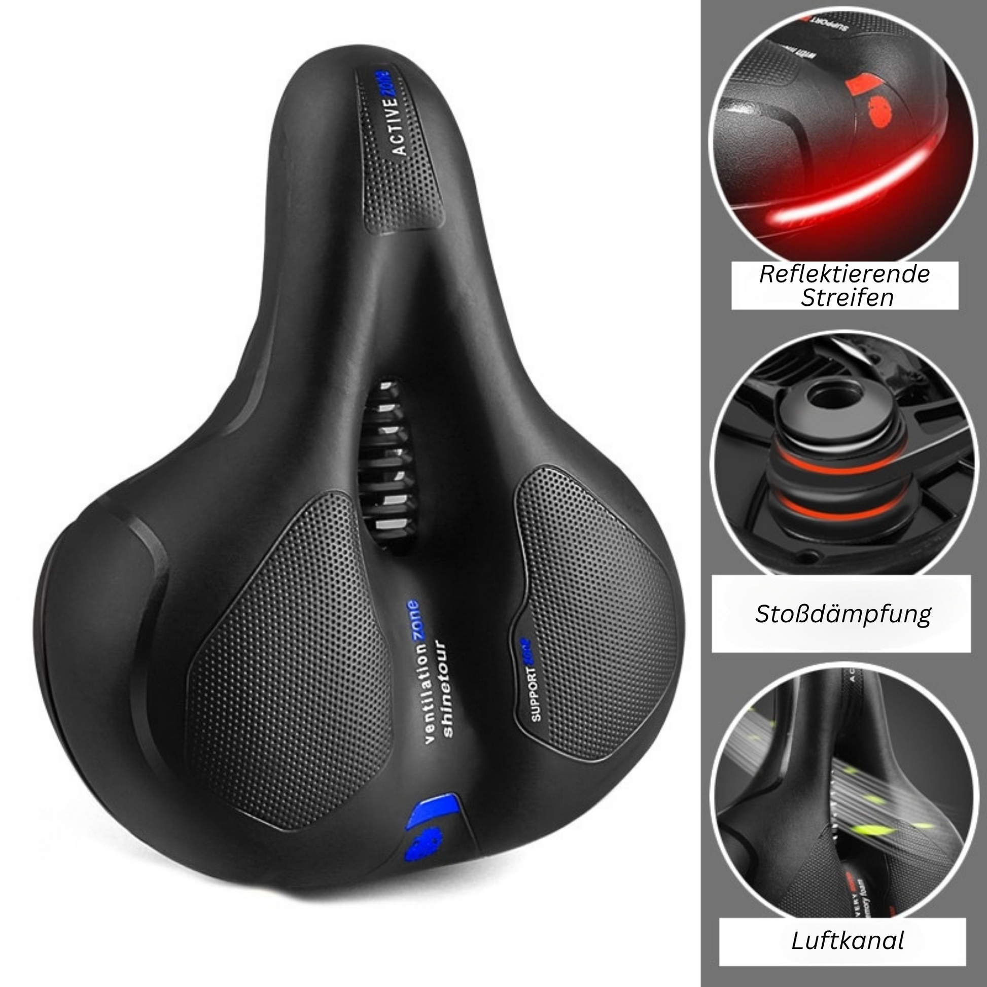 CloudRide | Comfortable Bicycle Saddle with Breathable Design | Enhanced Support for Long Rides 7