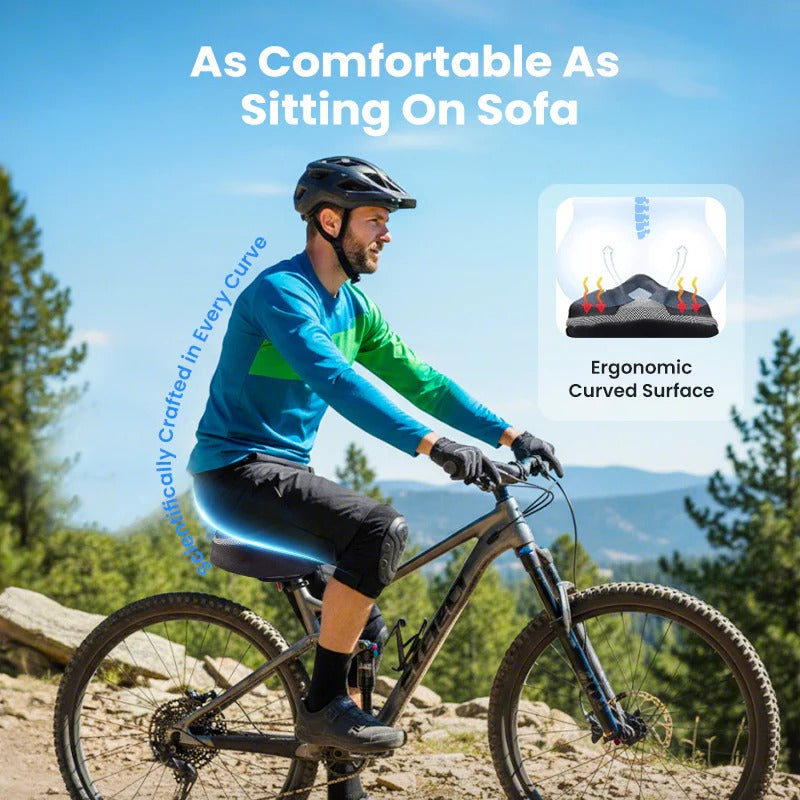 ComfortRide | Bicycle Saddle with Gel Padding & Ergonomic Design | Comfortable Bike Seat for Pain-Free Cycling 1