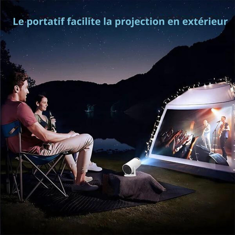 Compact 4K Mini Projector with Smart Connectivity | Portable Design for Home Entertainment 4