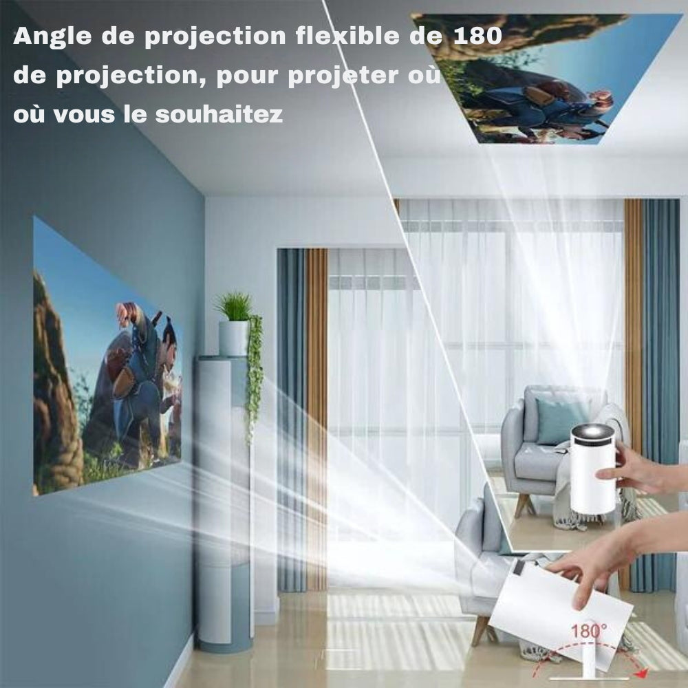 Compact 4K Mini Projector with Smart Connectivity | Portable Design for Home Entertainment 7
