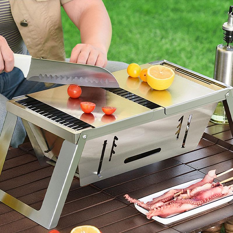 Compact BBQ Grill | Portable Foldable Design with Even Heat Distribution | Ideal for Outdoor Cooking and Picnics 6