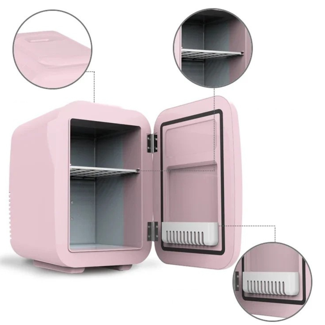 Compact Mini Fridge | Portable Cooler & Warmer with Dual Power | Small Fridge for Bedroom Convenience 1