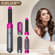 Curlixir | 5-in-1 Hair Dryer Brush with Negative Ion Technology | Effortless Styling for Frizz-Free Hair 0