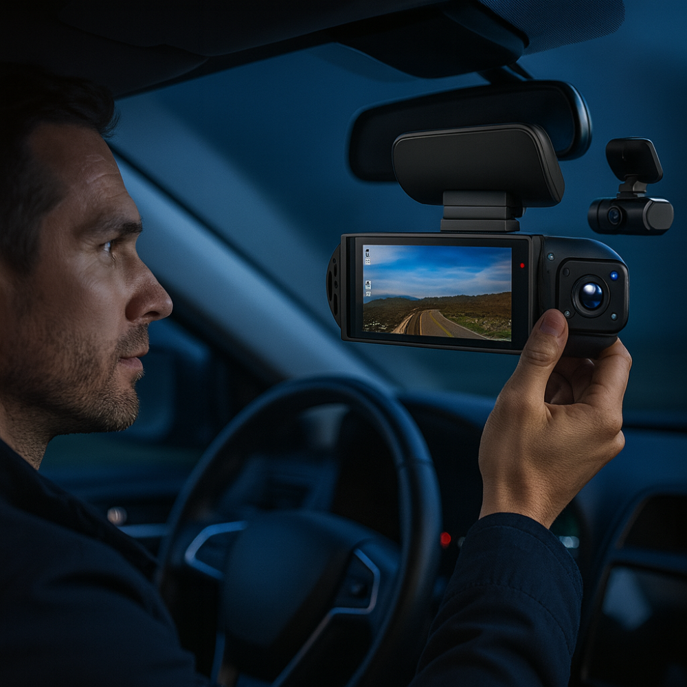Dual View Dash Cam for Car with 1080p Video Recording | Front and Rear Coverage for Enhanced Safety 0