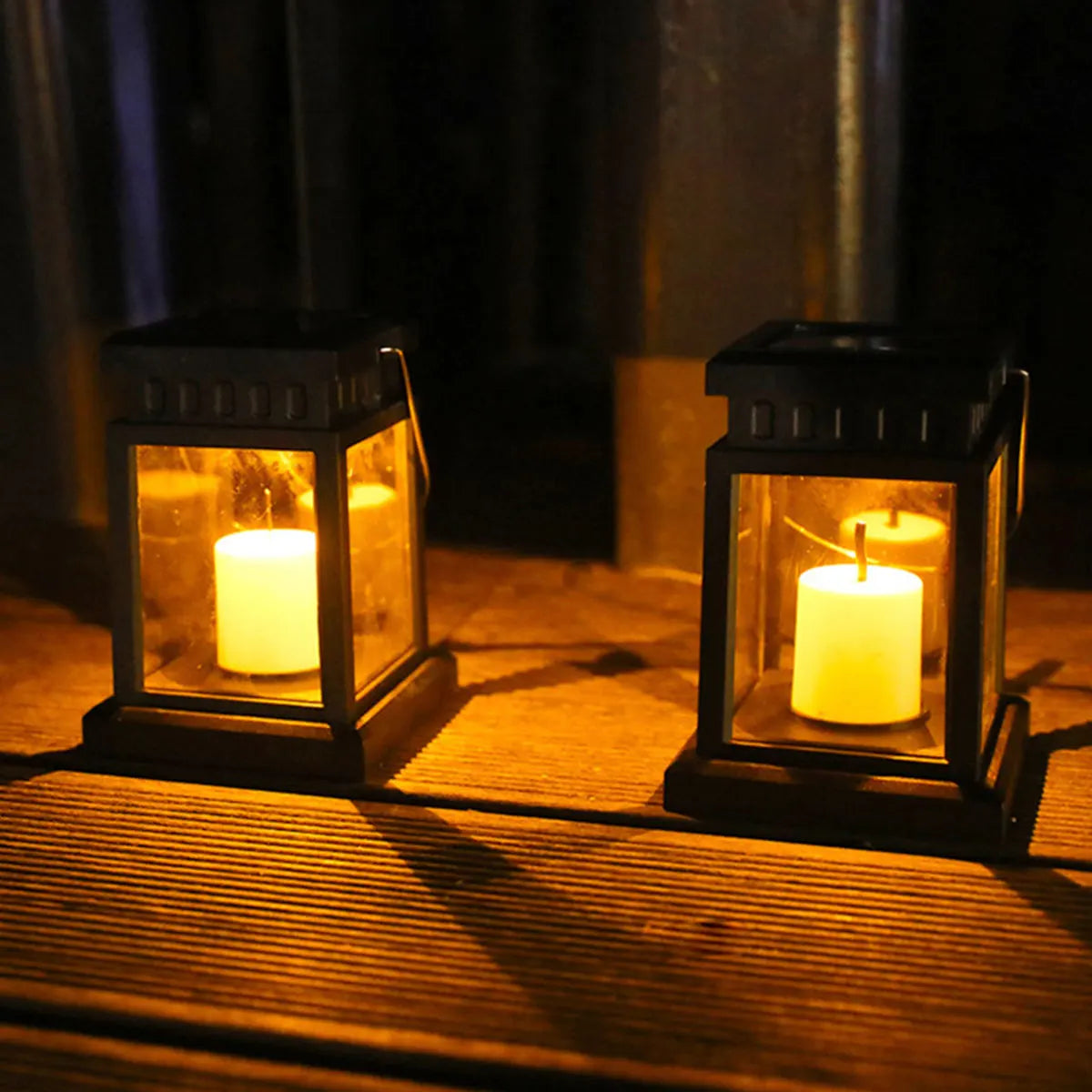 Elegant Outdoor Solar Lanterns with Vintage Design | Waterproof Solar Garden Lights for Eco-Friendly Ambiance 0