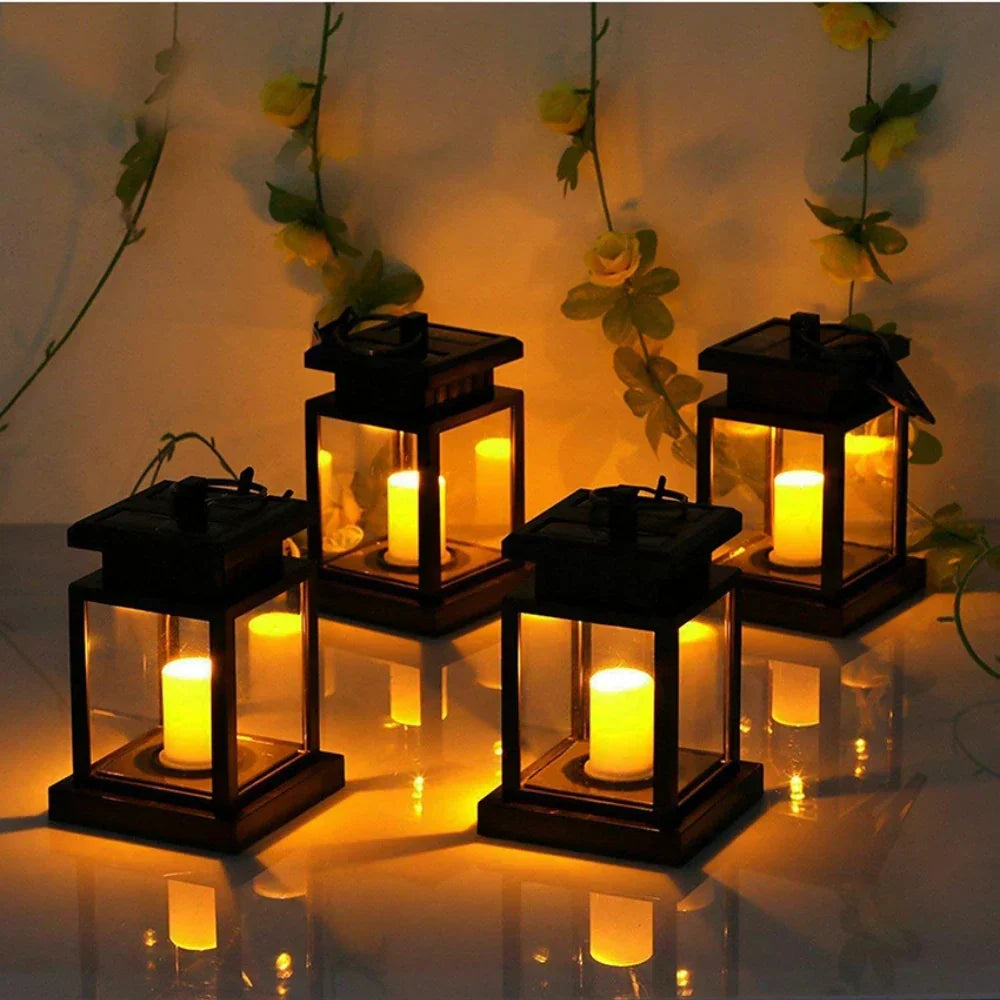 Elegant Outdoor Solar Lanterns with Vintage Design | Waterproof Solar Garden Lights for Eco-Friendly Ambiance 1
