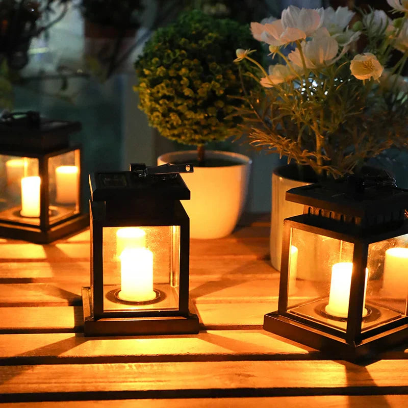 Elegant Outdoor Solar Lanterns with Vintage Design | Waterproof Solar Garden Lights for Eco-Friendly Ambiance 2