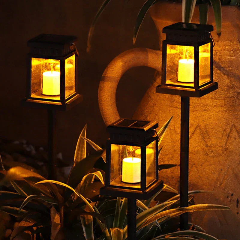 Elegant Outdoor Solar Lanterns with Vintage Design | Waterproof Solar Garden Lights for Eco-Friendly Ambiance 3