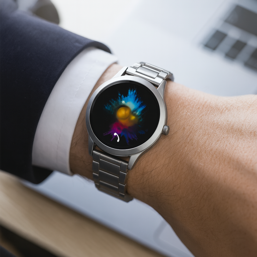 Elegant Smart Watch | Premium Silver Design with Health Tracking | Stylish Accessory for Active Lifestyle 0