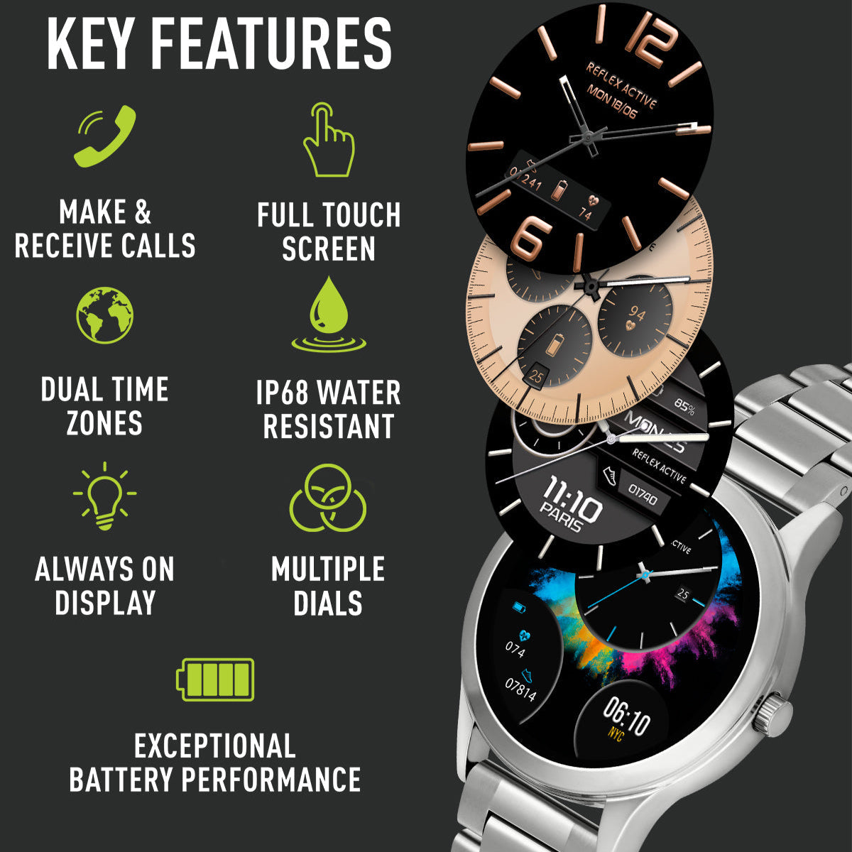 Elegant Smart Watch | Premium Silver Design with Health Tracking | Stylish Accessory for Active Lifestyle 4