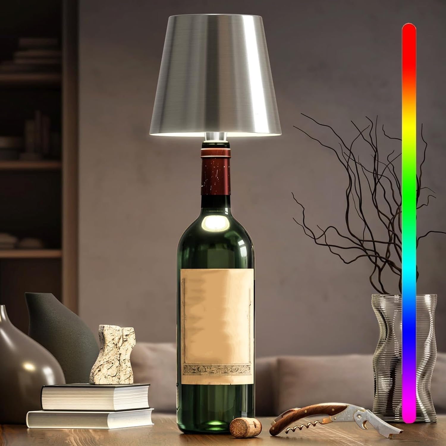 Elegant Touch Control | Table Lamp with Rechargeable Battery & Dimmable LED | Cordless Design for Indoor & Outdoor Use 10