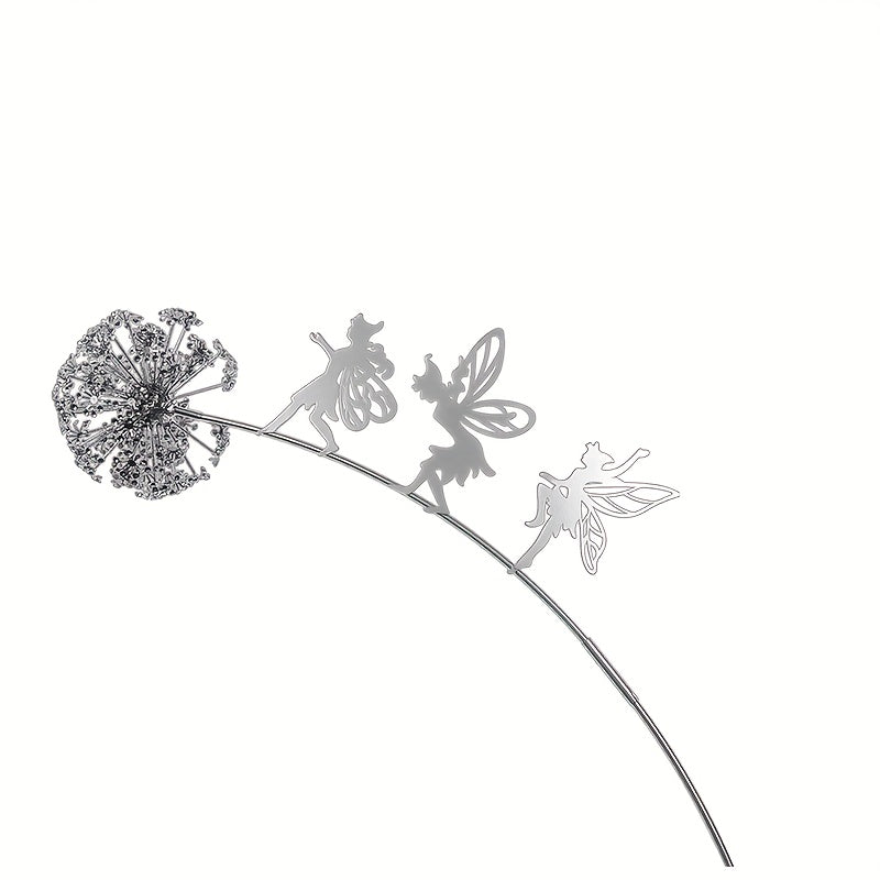 Enchanting Fairy Garden Sculpture | Metal Garden Art with Whimsical Design | Durable Outdoor Decoration for Magical Spaces 3