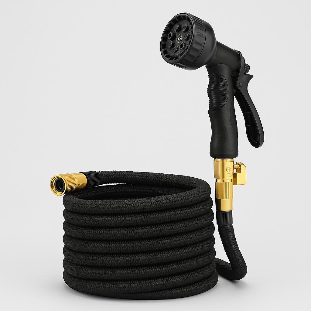 Expandable Garden Hose | Flexible Water Hose with Multi-Function Nozzle | Lightweight Design for Effortless Watering 0