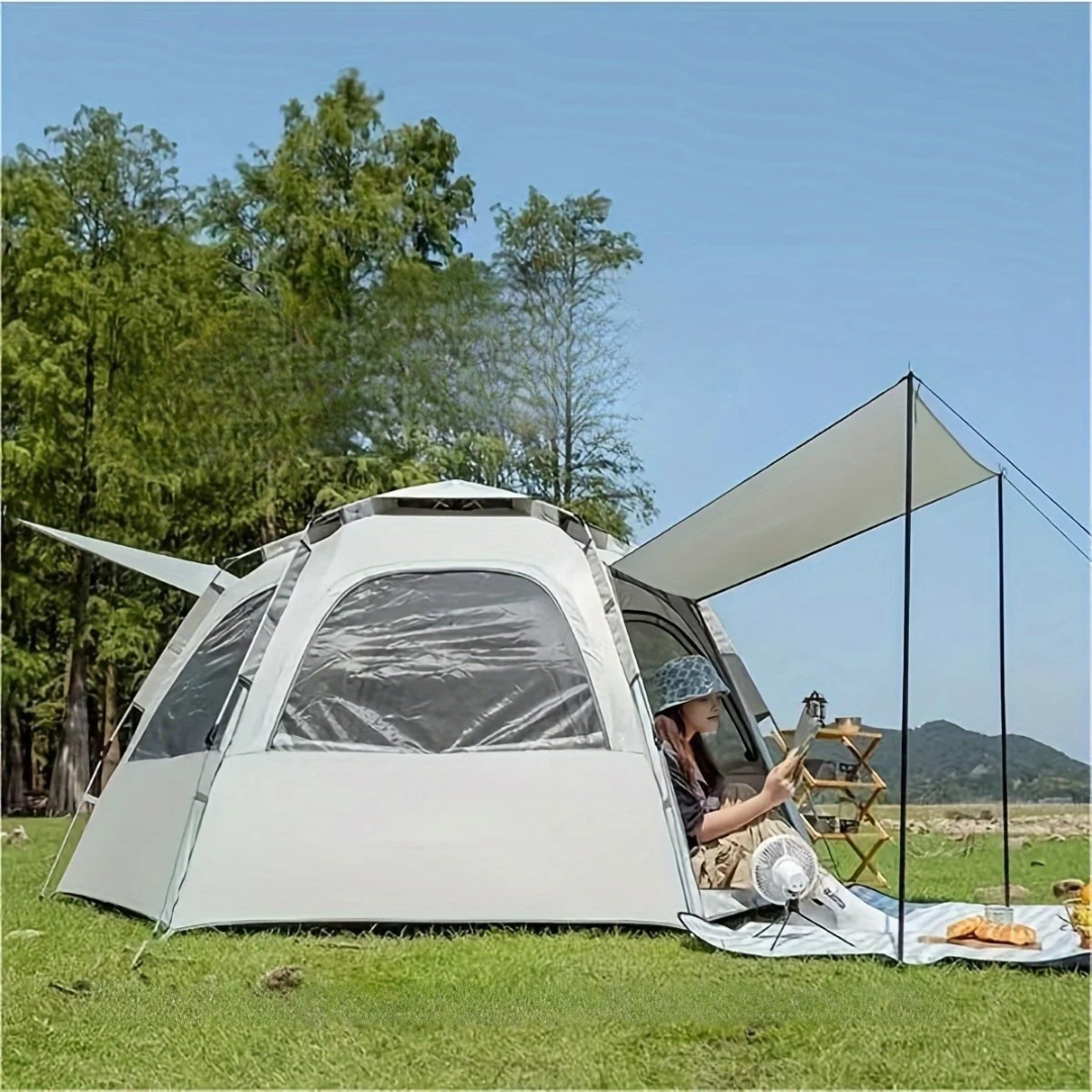 Family Camping Tents | Waterproof Pop Up Tent with Skylight | Spacious Design for Outdoor Adventures 0