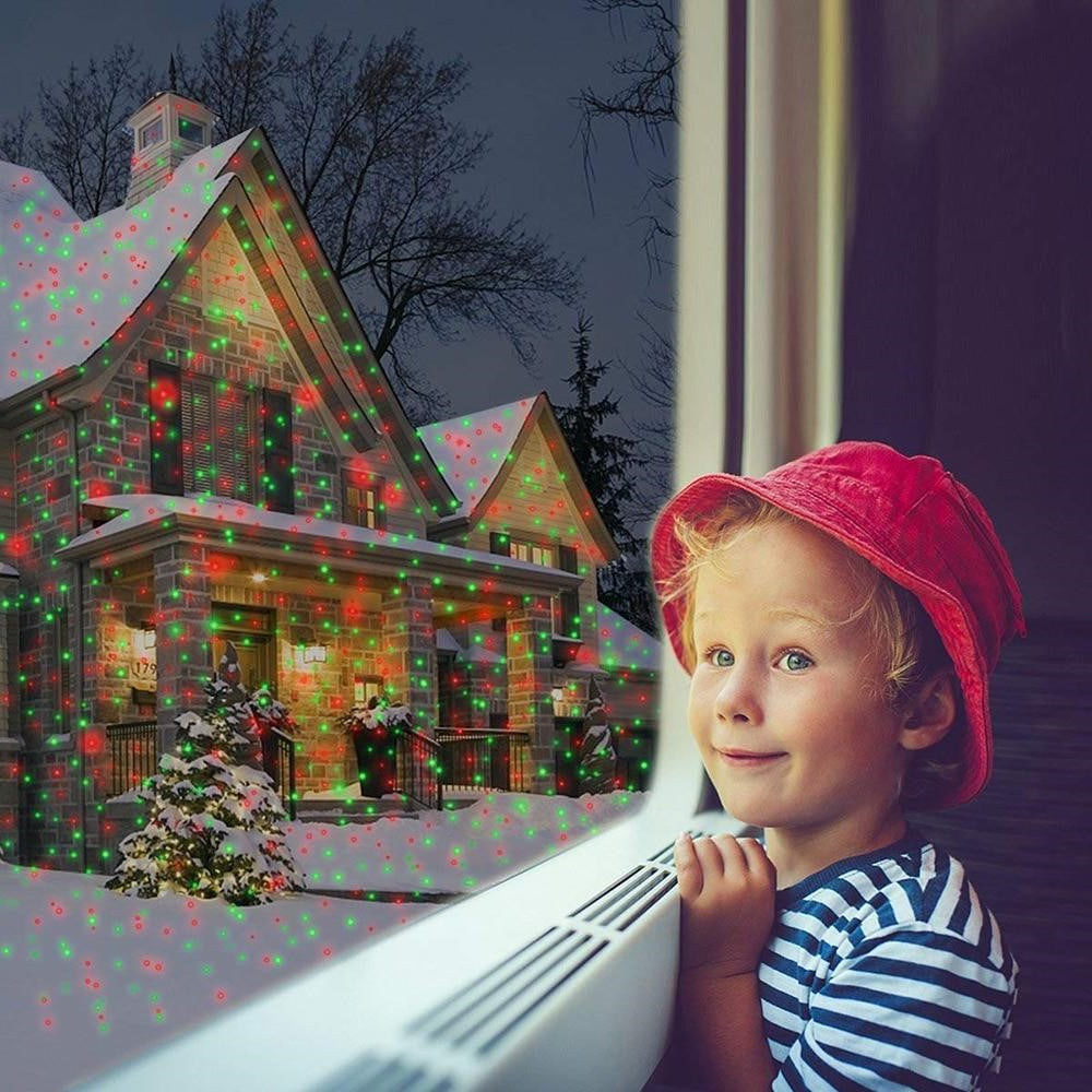 Festive Garden Projector | LED Outdoor Lights with Multiple Patterns | Weather-Resistant Design for Stunning Holiday Displays 4