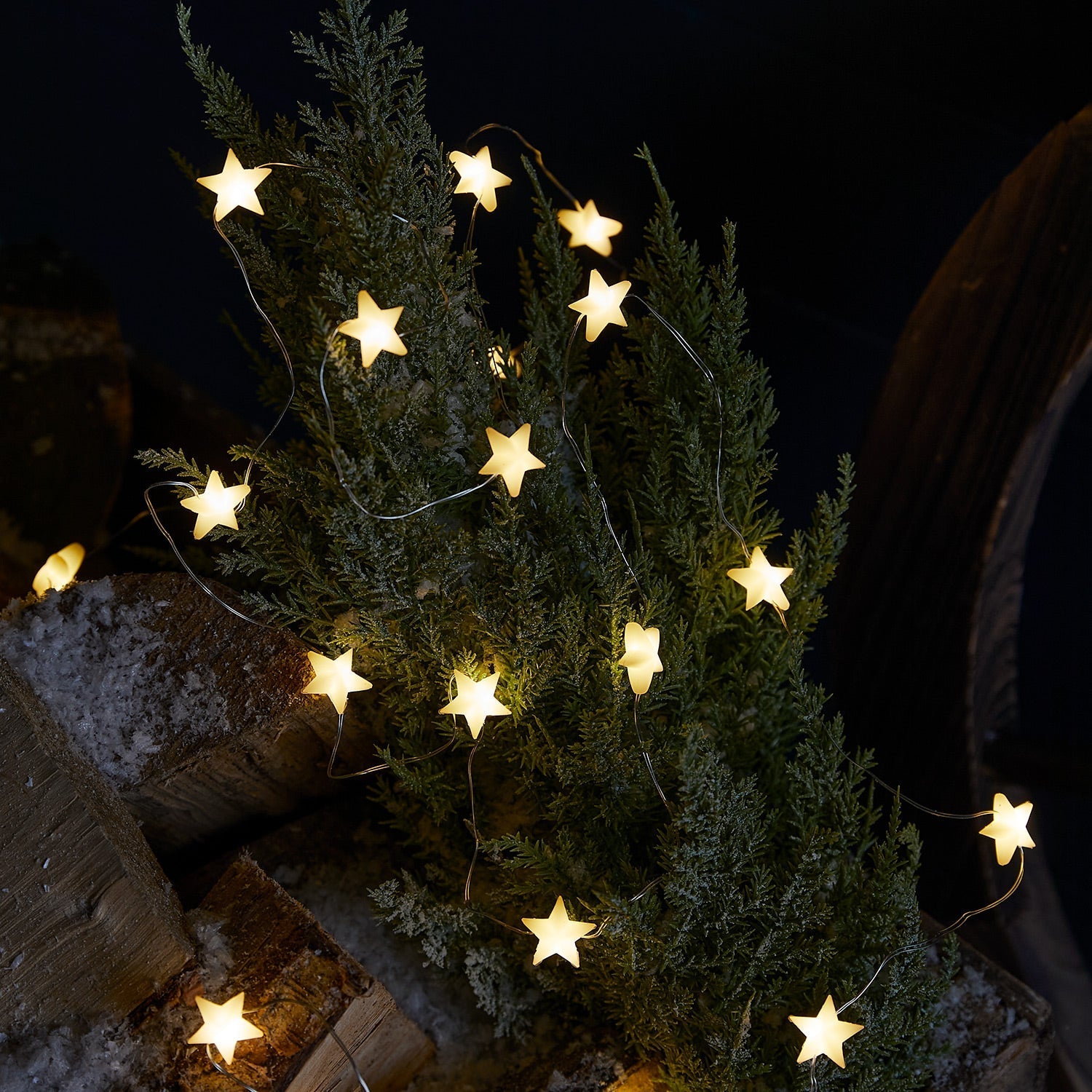Festive Glow | Outdoor Fairy Lights with Timer Function | 50 LED Twinkle Lights for Magical Ambience 0