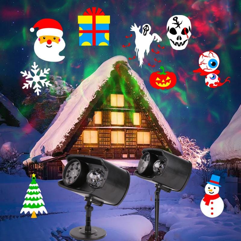 Festive Light Projector | LED Christmas Projector Lights with Remote Control | Magical Holiday Atmosphere for Indoor & Outdoor Use 1