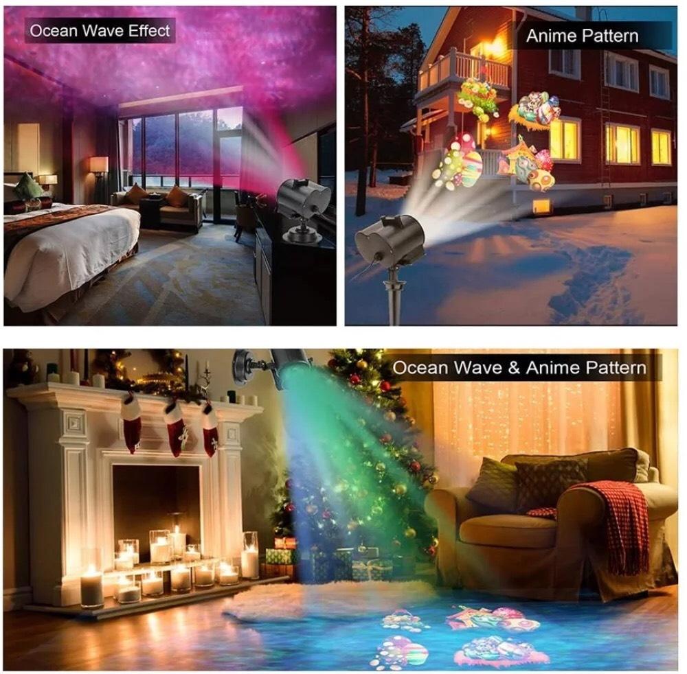 Festive Light Projector | LED Christmas Projector Lights with Remote Control | Magical Holiday Atmosphere for Indoor & Outdoor Use 3
