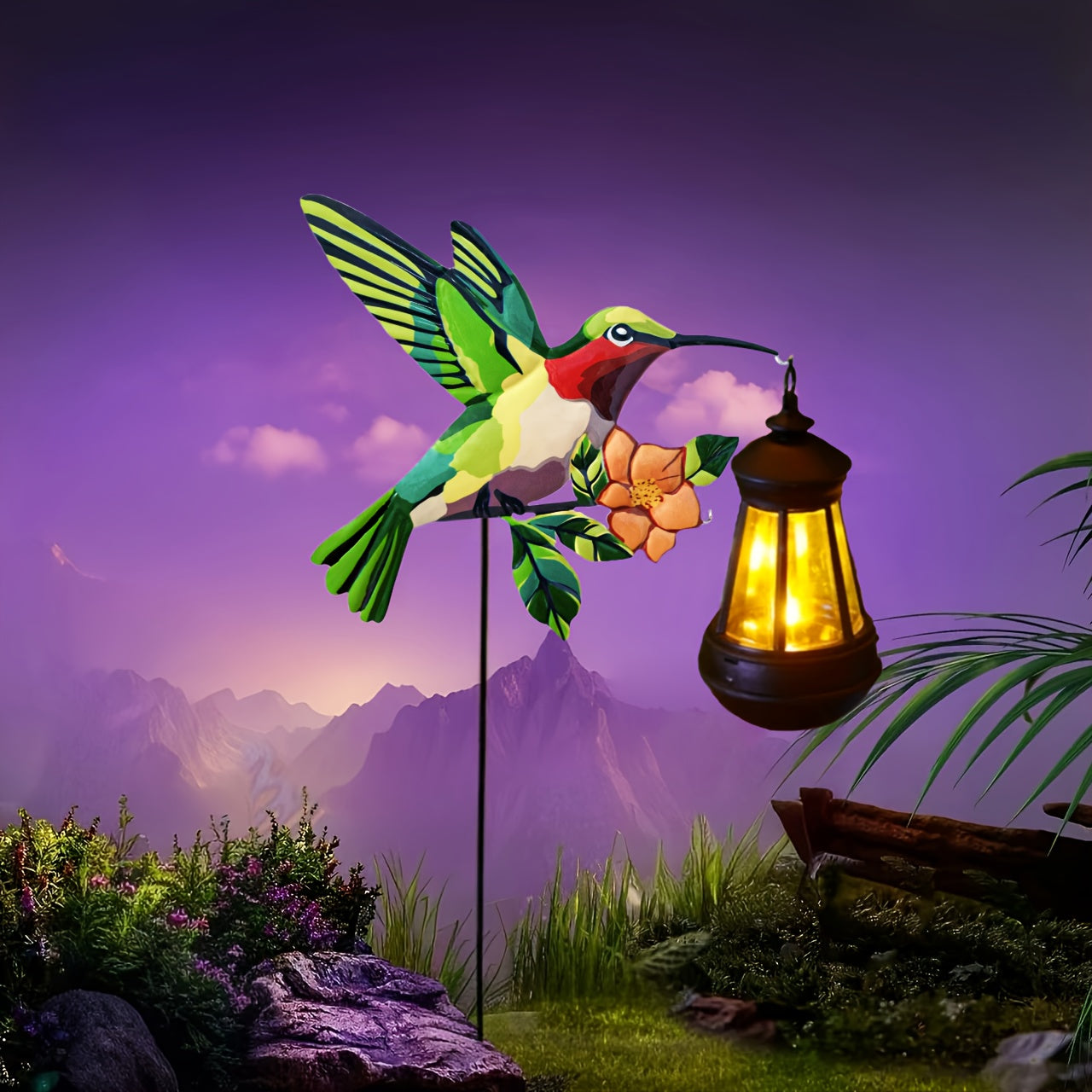 Festive Solar Garden Lights | Santa Lantern Design for Outdoor Cheer | Weather-Resistant LED Illuminators 0