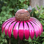Garden Delight | Bird Feeder with Flower Design & Weather-Resistant Finish | Ideal Feeding Station for Attracting Small Birds 0