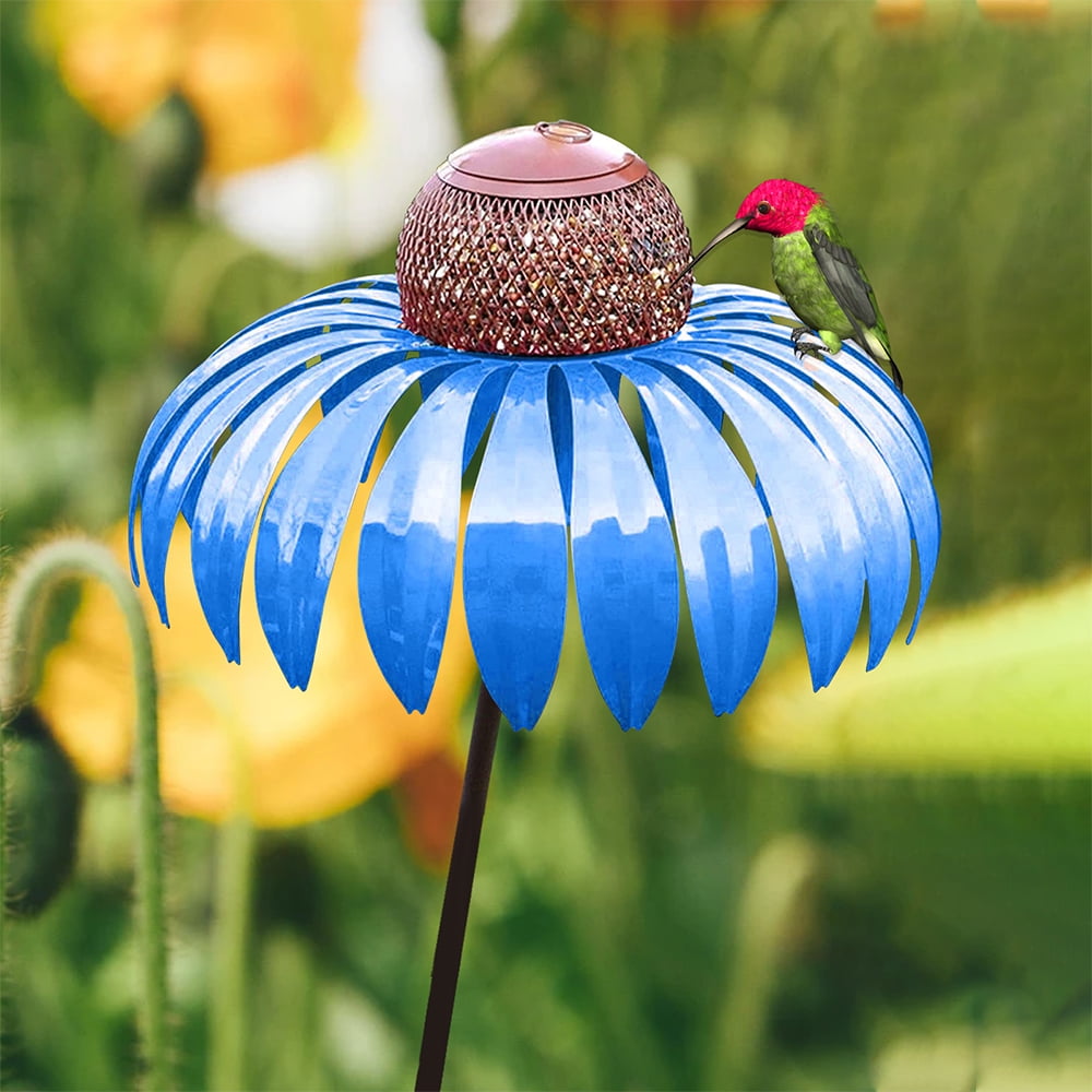Garden Delight | Bird Feeder with Flower Design & Weather-Resistant Finish | Ideal Feeding Station for Attracting Small Birds 4