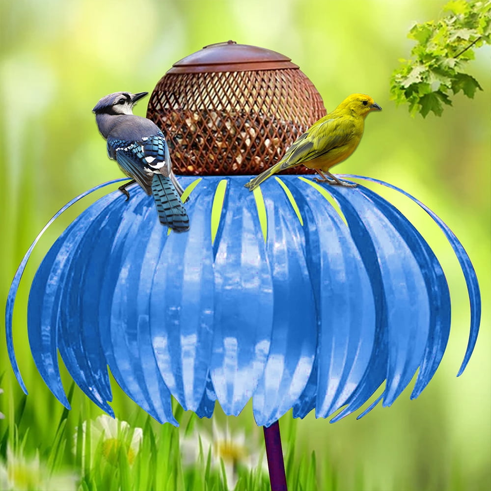Garden Delight | Bird Feeder with Flower Design & Weather-Resistant Finish | Ideal Feeding Station for Attracting Small Birds 5