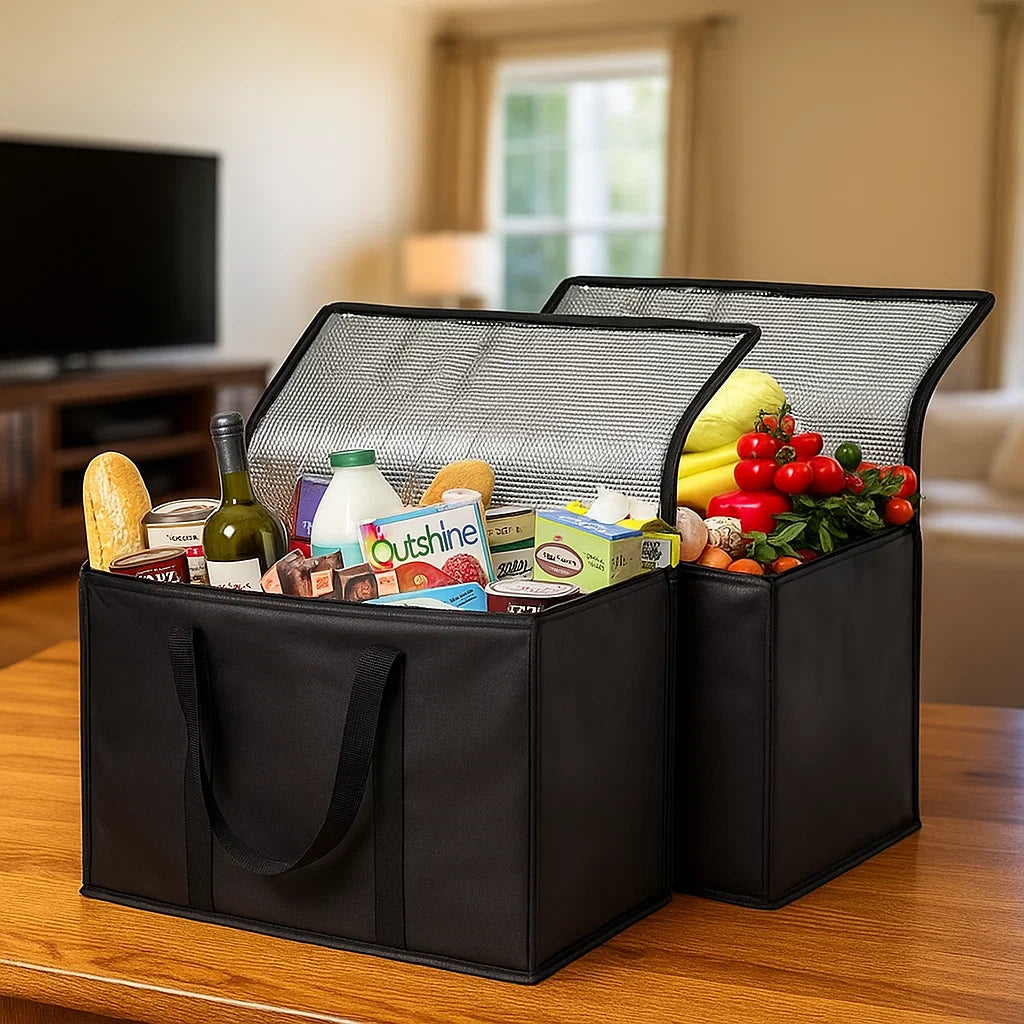 Insulated Food Delivery Bag | Thermal Bag for Food Delivery with Durable Oxford Cloth & Aluminum Lining for Optimal Temperature Control 0