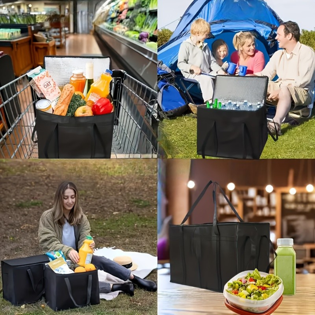 Insulated Food Delivery Bag | Thermal Bag for Food Delivery with Durable Oxford Cloth & Aluminum Lining for Optimal Temperature Control 2