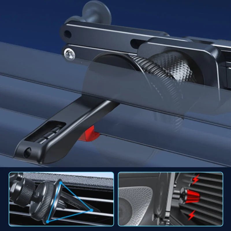 Invisible Air Vent Mount | Car Phone Holder with 360° Rotation | Hands-Free Navigation for Safe Driving 2