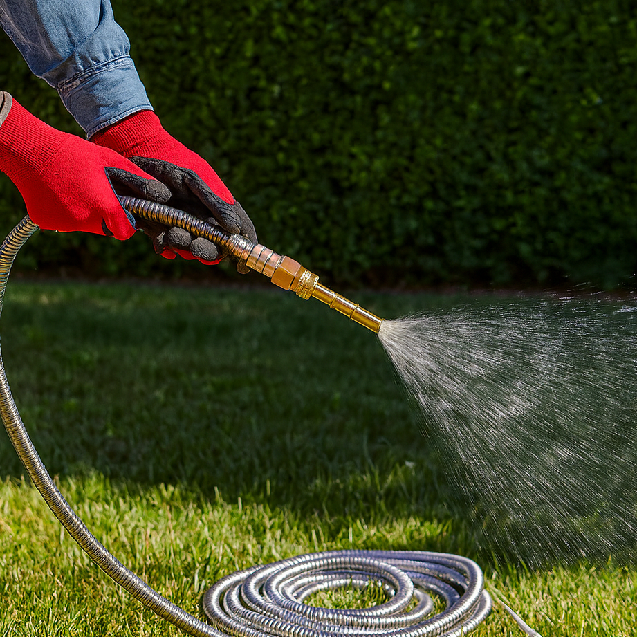 Kink-Free Stainless Steel Garden Hose | Durable & Lightweight Hose Pipe for Effortless Watering 0
