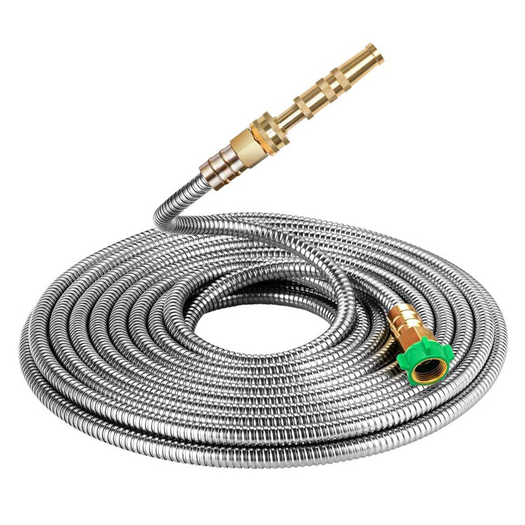 Kink-Free Stainless Steel Garden Hose | Durable & Lightweight Hose Pipe for Effortless Watering 2