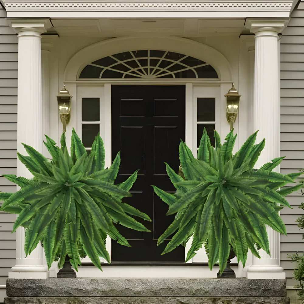 Lush Greenery | Artificial Boston Fern Plant with UV-Resistant Leaves | Faux Indoor & Outdoor Decor for Year-Round Vibrancy 2