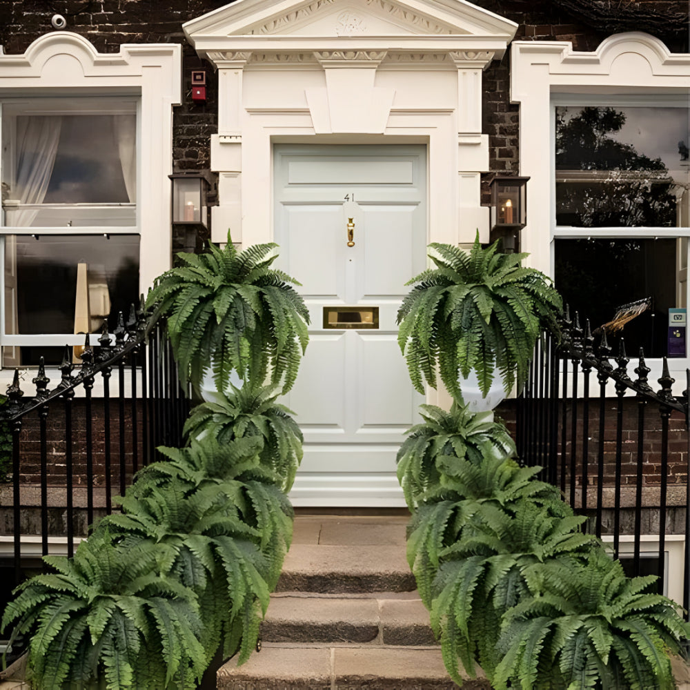 Lush Greenery | Artificial Boston Fern Plant with UV-Resistant Leaves | Faux Indoor & Outdoor Decor for Year-Round Vibrancy 4