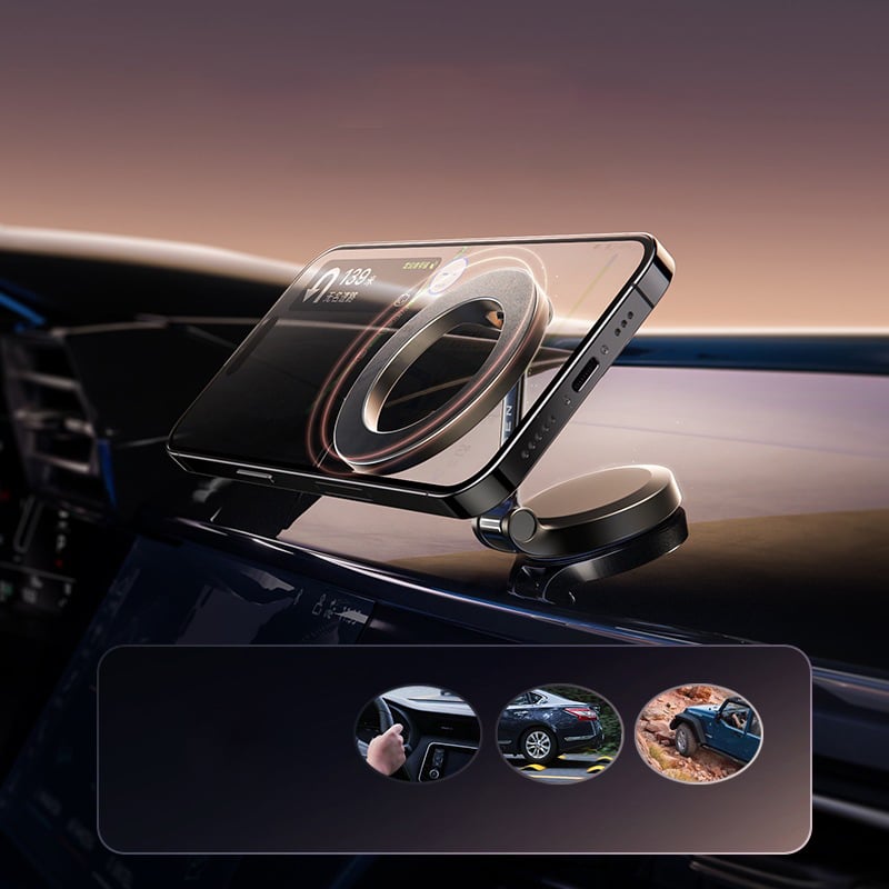 MagnetMount | Magnetic Car Phone Holder with 360° Rotation | Secure Grip for Safe Driving 2