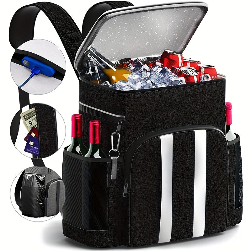 Outdoor Essentials | Insulated Backpack Cooler Bag with Leak-Proof Design | Spacious Compartment for Fresh Food and Drinks 1
