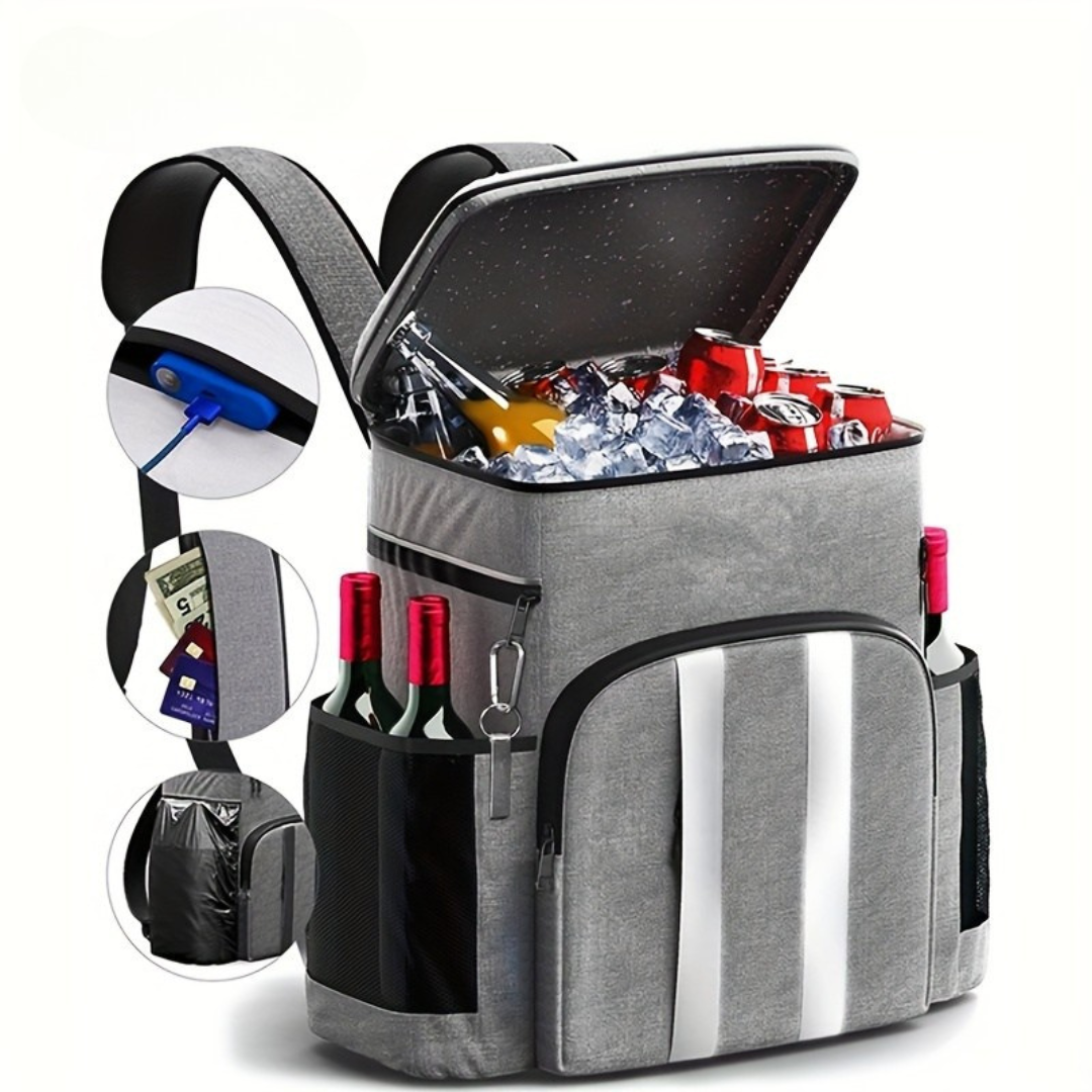 Outdoor Essentials | Insulated Backpack Cooler Bag with Leak-Proof Design | Spacious Compartment for Fresh Food and Drinks 6