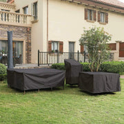 Outdoor Furniture Covers | Waterproof Black Polyester with UV Protection | Durable All-Weather Shield for Year-Round Use 0