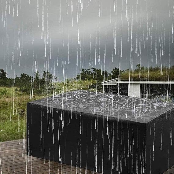 Outdoor Furniture Covers | Waterproof Black Polyester with UV Protection | Durable All-Weather Shield for Year-Round Use 1